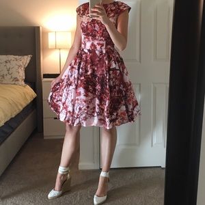 Ted Baker Tulle Floral Print Dress - worm once!!